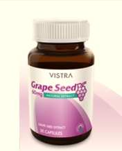 00209: Vistra Grape Seed Extract 60 mg 30 เม็ด